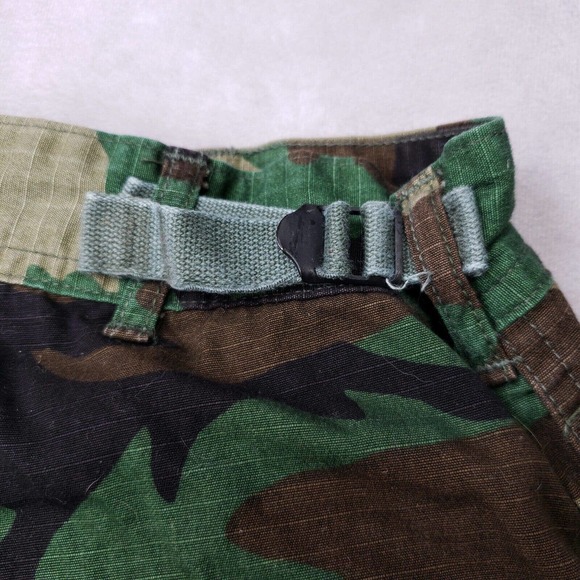 Vintage 90s Mens Camo Cargo Pant US Army 31x29 Button Up Uniform Trouser Ripstop - Picture 6 of 16